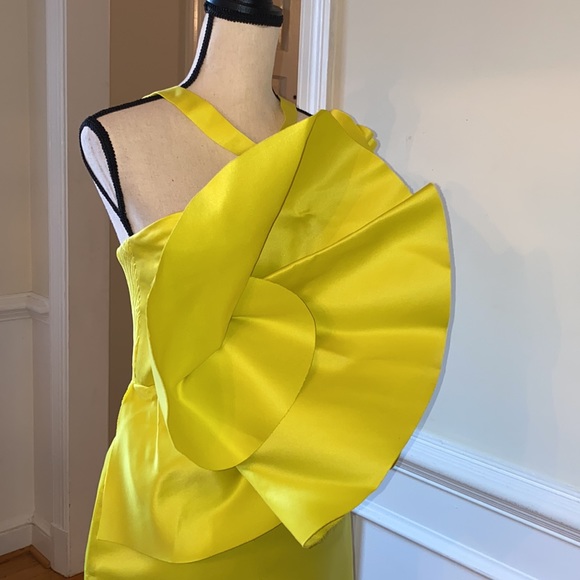 NWT Bright Yellow Party Dress by Zara SIZE- Small - Picture 5 of 13